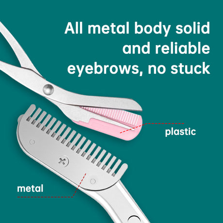 Stainless Steel Makeup Safety Eyebrow Trimmer Mini Beauty Scissors - V.I.P Digital Presence