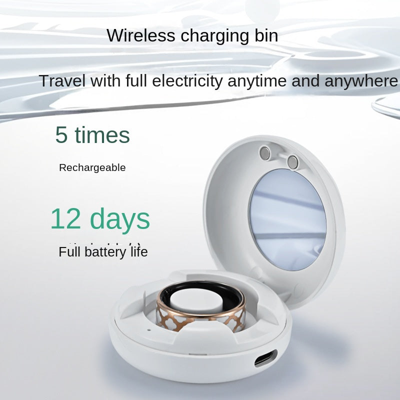 Health Smart Titanium Steel Ring Waterproof Blood Pressure Oxygen Sleep Movement Tracking Multi-Function Ring High-Tech Pair Ring - V.I.P Digital Presence