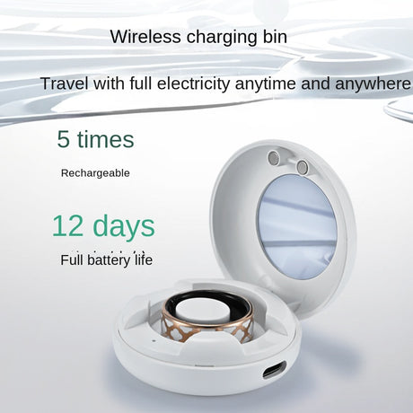 Health Smart Titanium Steel Ring Waterproof Blood Pressure Oxygen Sleep Movement Tracking Multi-Function Ring High-Tech Pair Ring - V.I.P Digital Presence