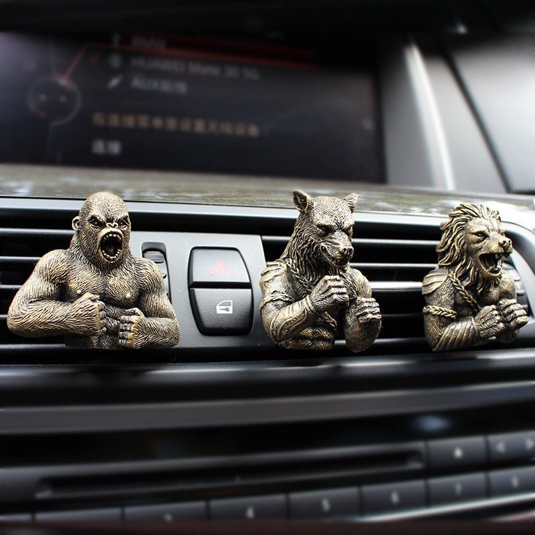 Resin Fighting Animal Set Car Fragrance Clip Decoration Creative Automotive Supplies Car Interior Decoration - V.I.P Digital Presence