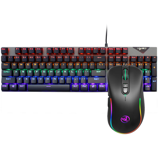 Keyboard and Mouse Set RGB backlit mechanical keyboard and mouse computer wired gaming keyboard and mouse - V.I.P Digital Presence