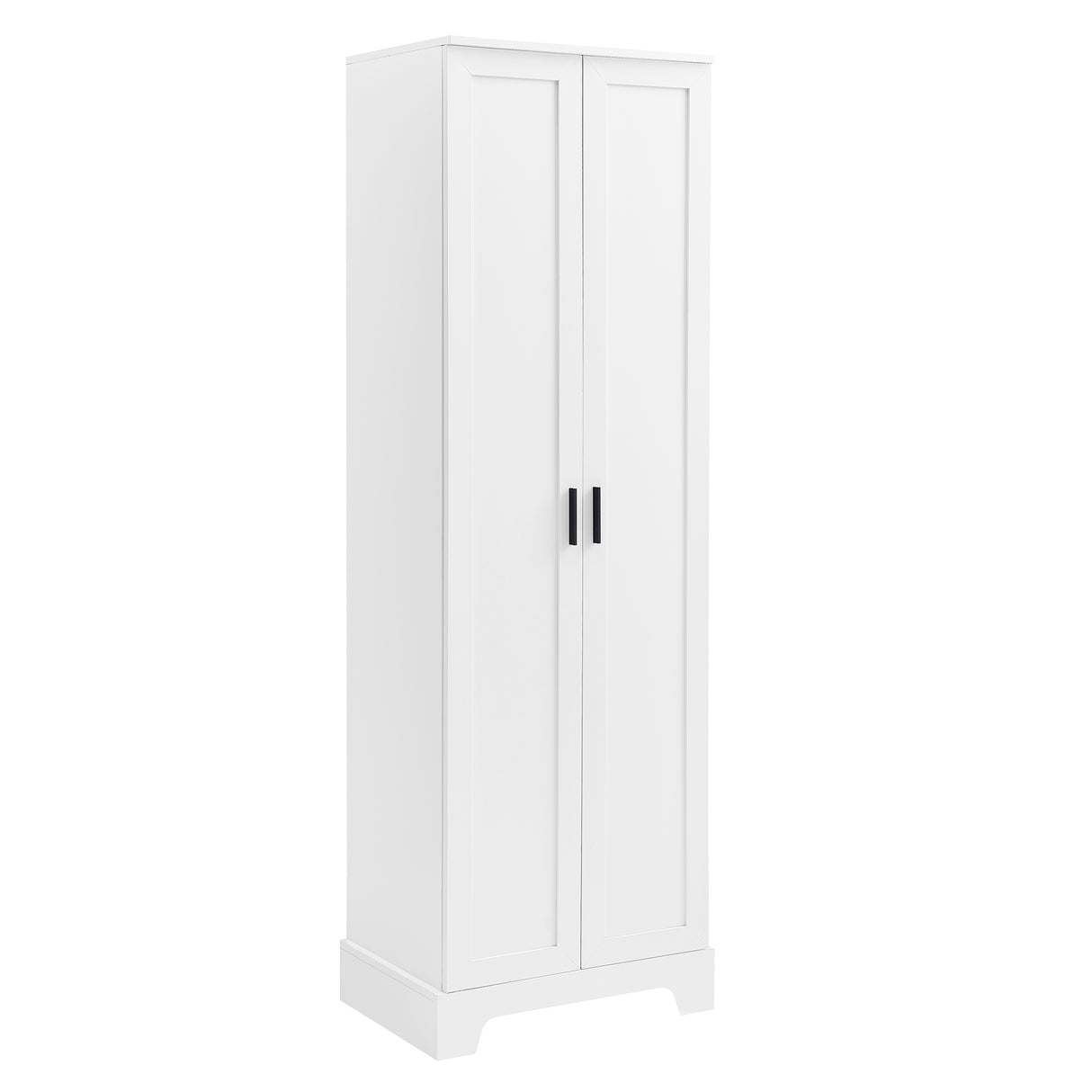 Storage Cabinet with Two Doors for Bathroom, Office, Adjustable Shelf, MDF Board, White - V.I.P Digital Presence