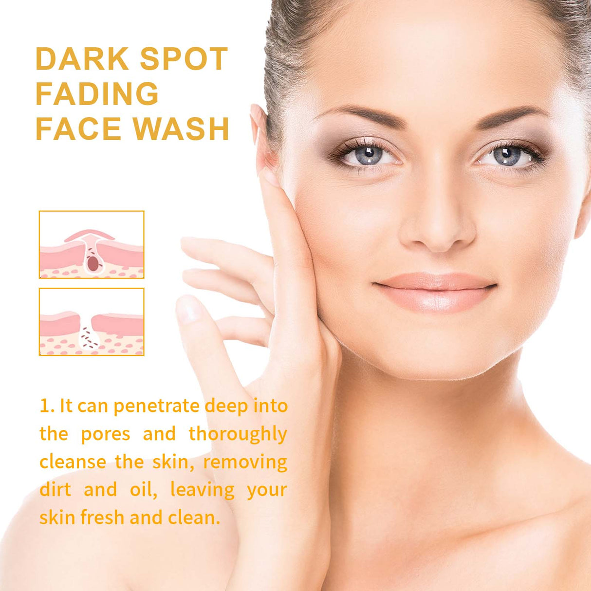Turmeric Whitening Cleanser Deep Cleansing Face To Remove Makeup Refreshing And Non-Tight Turmeric Cleanser - V.I.P Digital Presence