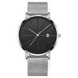 Simple Men's Watch Stainless Steel Mesh Band Watches Classic Quartz Date Wristwatch Casual Luxury Masculino Relogios - V.I.P Digital Presence
