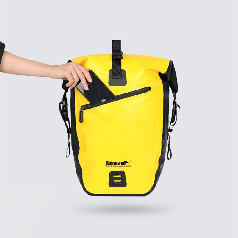RhinowalkWaterproof Bike Bag 27L Travel Cycling Bag Basket Bicycle Rear Rack Tail Seat Trunk Bags bicycle bags & panniers - V.I.P Digital Presence
