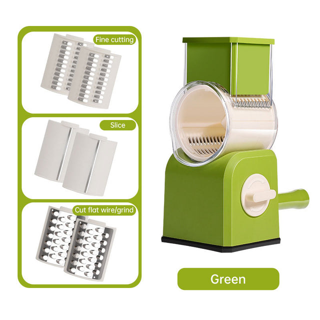 Household vegetable cutting artifact hand roller multifunctional potato shredder shredder slicer grinding powder wiper - V.I.P Digital Presence