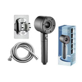 Hollow out household super pressurized showerhead bathroom water heater turbo large water outlet five level filter showerhead - V.I.P Digital Presence