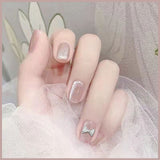 Wearing Short Cat Eye Spar Heavy Industry Butterfly Manicure Piece Removable Fake Nail Finished Product - V.I.P Digital Presence