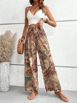 Printed Wide Leg Pants - V.I.P Digital Presence