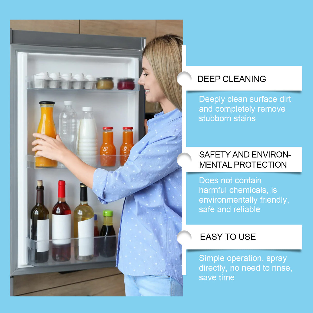 Refrigerator Deodorant Cleaner, Freezer Deodorant Cleaner Refrigerator Quick Deodorant Cleaner Spray - V.I.P Digital Presence