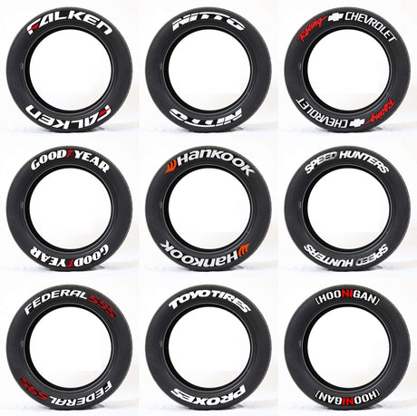 New Connected Car Tire Stickers, Tire Letter Stickers, English Letter 3D Stereoscopic Stickers - V.I.P Digital Presence