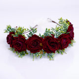 Handmade flower wreaths seaside vacation wedding accessories velvet adjustable hair accessories - V.I.P Digital Presence