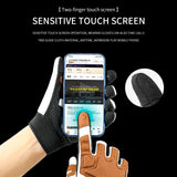 Guantes para ciclismo de carretera con pantalla táctil, cálidos, antideslizantes, resistentes al desgaste, con absorción de impactos y anticolisión para deportes al aire libre