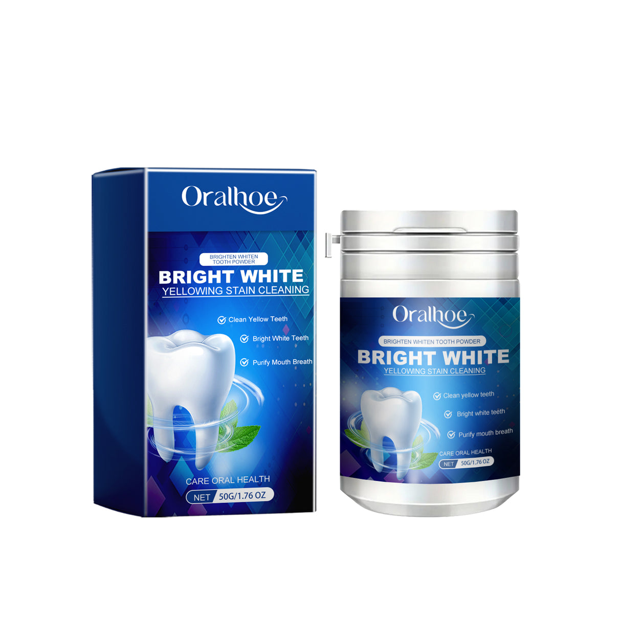 Teeth Whitening Cleaning Powder Teeth Whitening Fresh Breath Yellow Stains Stains Stains Cleaning Powder - V.I.P Digital Presence