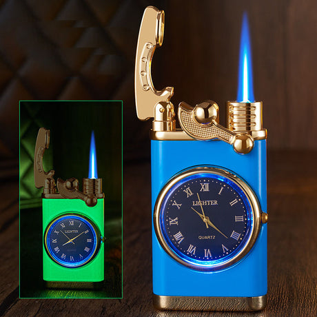 Multi functional electronic watch cigarette lighter integrated into one machine, versatile men's gift lighter - V.I.P Digital Presence