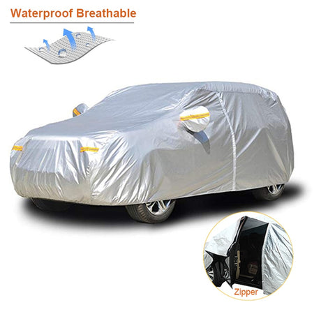 Kayme waterproof car covers outdoor sun protection cover for car reflector dust rain snow protective suv sedan hatchback full s - V.I.P Digital Presence