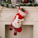 Christmas Decorative Socks 3D Elderly Elk Knitted Socks Children's Gift Bag Red Christmas Socks - V.I.P Digital Presence