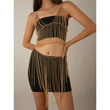 Sexy Multi layer Chain Tassel Body Chain Street Photography Personalized Nightclub Style Performance Clothing Accessories - V.I.P Digital Presence