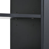 ONTREND modern shoe cabinet with 4 flipped drawers, multifunctional double-layer shoe storage with drawers, black. - V.I.P Digital Presence