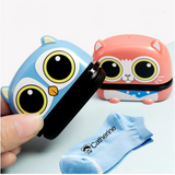 Kindergarten Kids Cartoon Personalized Photosensitive Pet Owl Pastel Name Seal Clothes Flash Foam Self Ink Toy Stamp - V.I.P Digital Presence