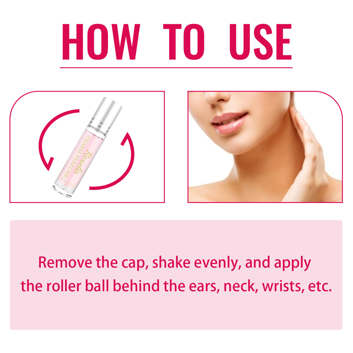 Charm Perfume, Women With Light Fragrance Wrist Neck Legs Lovers Body Fragrance Natural Clear - V.I.P Digital Presence
