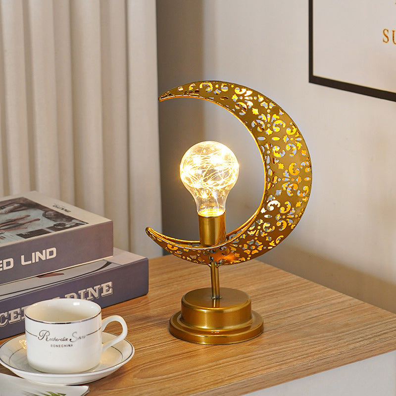 Christmas Gift Moon Lamp Ball Lamp Star Moon Lamp Muslim Festival Decorative Lamp Bedroom Desk Lamp Atmosphere Shaped Lamp - V.I.P Digital Presence