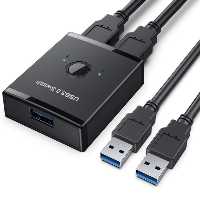 USB 3.0 Bidirectional Switcher Private Mode 2-in-1/1-in-2-in-1/2-in-1 Printer Sharer Distributor - V.I.P Digital Presence