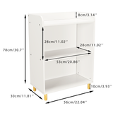 Kids 3-Tier Bookcase  Children's Book Display Bookshelf Toy Storage Cabinet Organizer for Children's Room - V.I.P Digital Presence