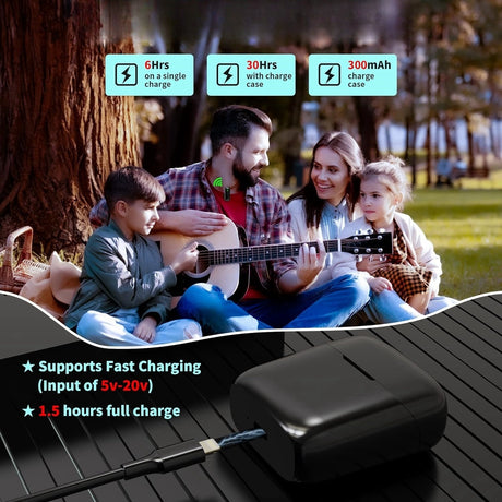 Charging case wireless lavalier microphone 1-to-2 live broadcast 2.4G noise cancelling microphone - V.I.P Digital Presence