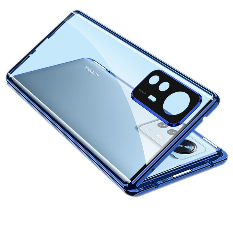Funda para Xiaomi 12pro con imán para gafas de doble cara, protección anticaídas con ventosa magnética y todo incluido. 