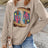 Full Size Sequin Boots Round Neck Long Sleeve Sweatshirt - V.I.P Digital Presence