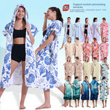 Hooded Towel Ultra-fine Fiber Zipper Wearable Bathrobe Cape Beach Towel - V.I.P Digital Presence