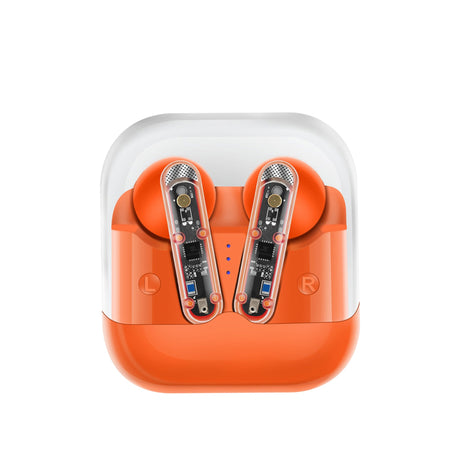 AKZ-S26 Wireless Sports Earphones Mini Transparent Shell Bluetooth Earphones TWS Lightweight Running Tpye-c Heavy Bass - V.I.P Digital Presence