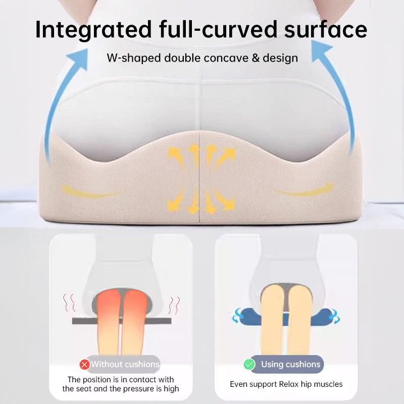 Memory foam car seat cushion. Ergonomic support. Relieves back/coccyx pain. Universal fit. - V.I.P Digital Presence