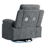 270 degree rotating electric lounge chair with Bluetooth speaker, LED light, telescopic foot pedal adjustable backrest DG - V.I.P Digital Presence