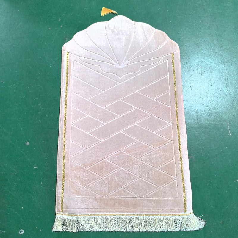 Shell shaped solid color carpet irregular flannel sponge thickened short flannel embossed portable floor mat - V.I.P Digital Presence