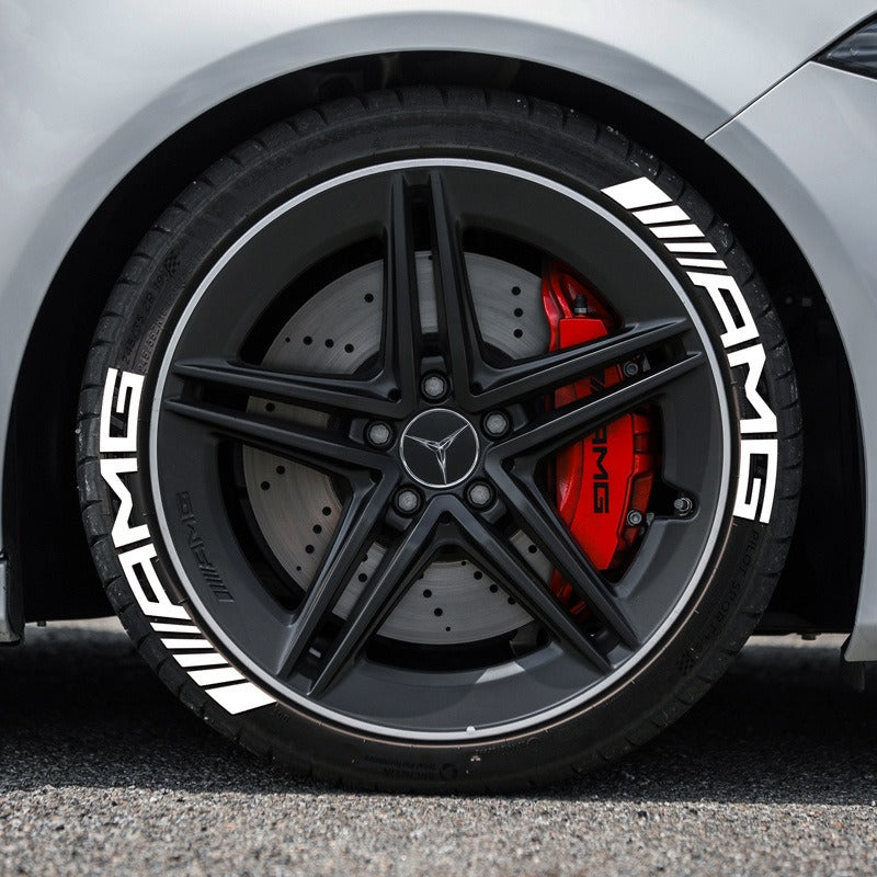 AMG car tire sticker rubber 3D three-dimensional integrated tire decoration car tire sticker - V.I.P Digital Presence