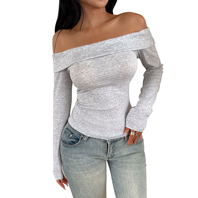 Slim Fit Spicy Girl One-Shoulder Top for Women - V.I.P Digital Presence