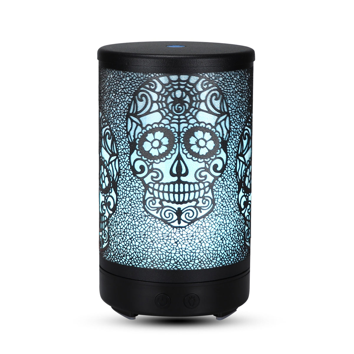 100ml Iron Metal Humificador De Aroma 7 Colors Led Lamp Ultrasonic Electric Skull Aroma Diffuser With Remote - V.I.P Digital Presence