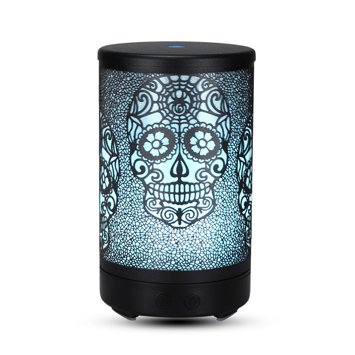 100ml Iron Metal Humificador De Aroma 7 Colors Led Lamp Ultrasonic Electric Skull Aroma Diffuser With Remote - V.I.P Digital Presence