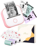Phomemo Portable Mini Thermal Printer T02 Mini Pocket Label Printer DIY Self-adhesive Sticker Label Machine Various Label Paper - V.I.P Digital Presence
