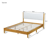 Queen Size Rubber Wooden , Solid Wooden Bed with Teddy Velvet Cushion Upholstered Headboard, Enhanced by Support Feet - V.I.P Digital Presence