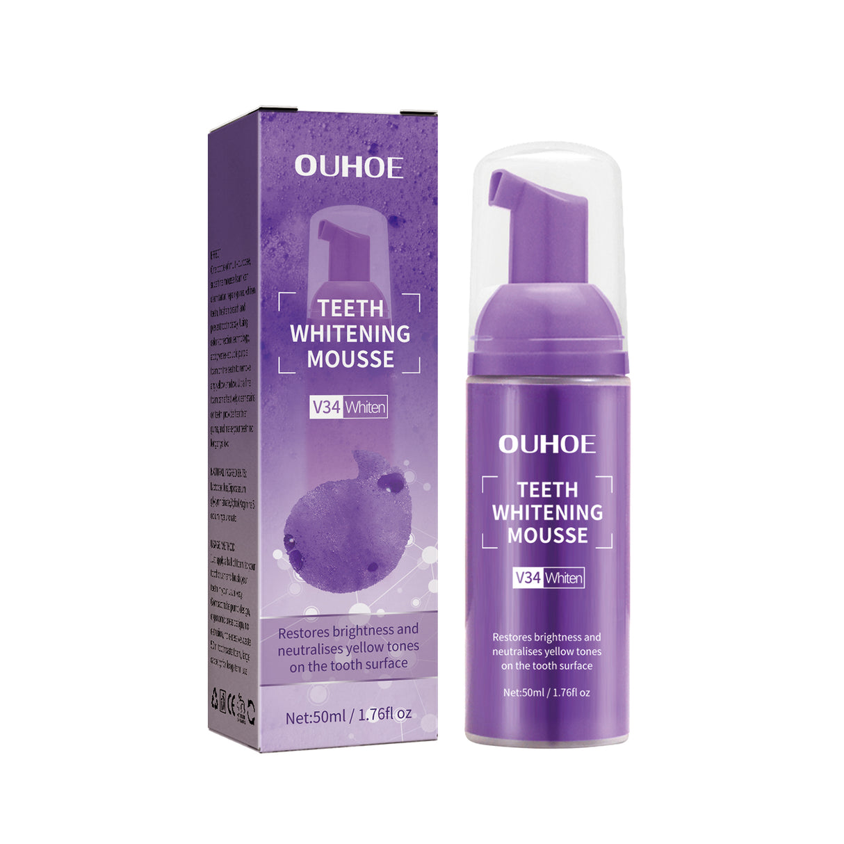 Teeth Whitening Mousse Toothpaste, Mouth Cleaning Remove Dirt Yellow Teeth Care Fresh Breath Whitening Teeth Toothpaste - V.I.P Digital Presence