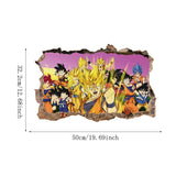Cartoon anime children's room 3D broken wall wall decoration wall sticker self-adhesive seven dragon ball game wall decoration p - V.I.P Digital Presence