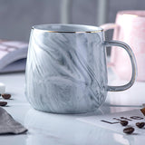 Ceramic cup, gold rimmed coffee cup, oatmeal breakfast cup, new creative and personalized mug - V.I.P Digital Presence