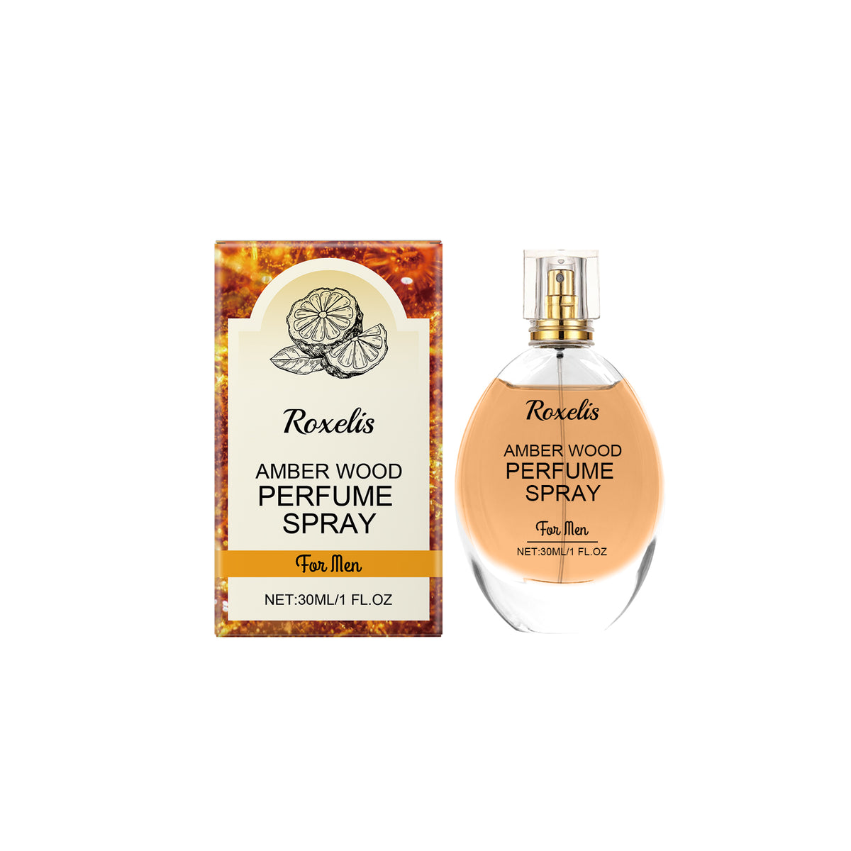Amber Wood Perfume Spray Fresh Scent Exudes Charm Amber Natural Light Long-Lasting Portable Perfume - V.I.P Digital Presence