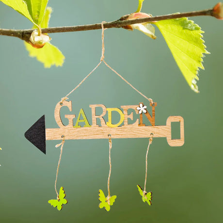 Easter Decoration Supplies Wooden Easter Pendant Creative Letter Pendant Original Color Arrow Pendant - V.I.P Digital Presence