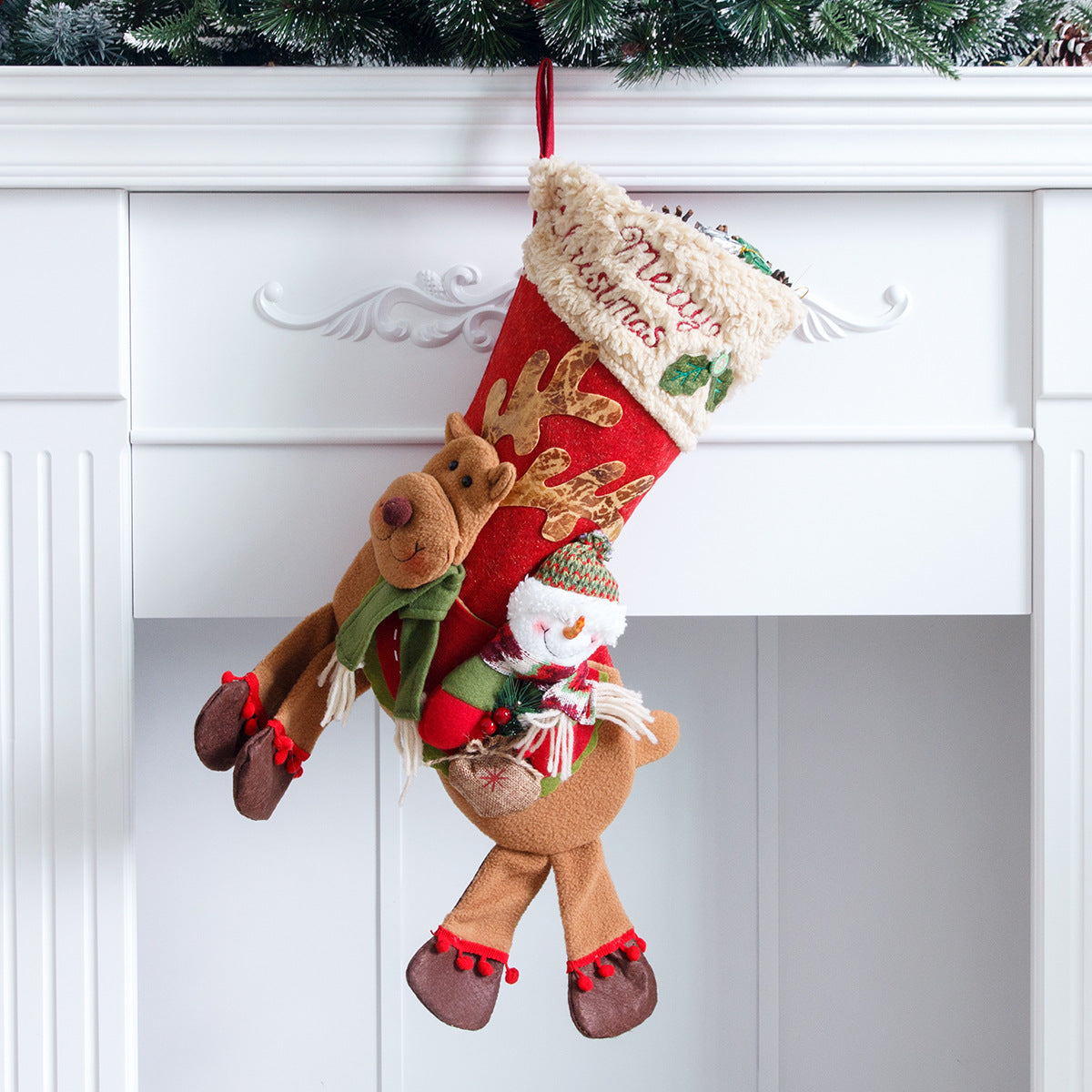 Santa Claus, snowman, deer riding socks, children's Christmas gifts, apple bags, jewelry, Christmas socks - V.I.P Digital Presence