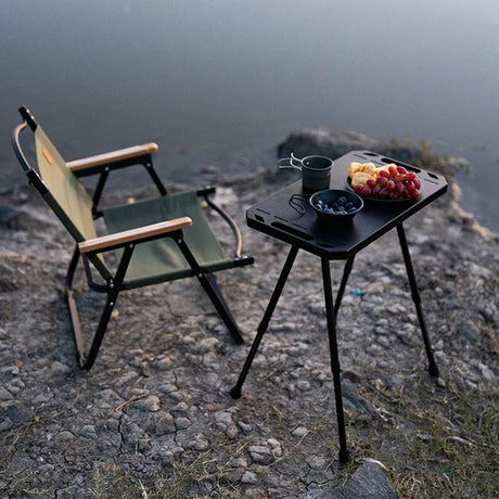 Folding Picnic Table Adjustable Height Outdoor Table Aluminium Alloy Tactical Table for Outdoor Indoor Picnic BBQ Hiking - V.I.P Digital Presence