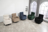 JiaDa Upholstered Swivel Glider.Flannel fabric.Rocking Chair for Nursery in Beige.Modern Style One Left Bag - V.I.P Digital Presence